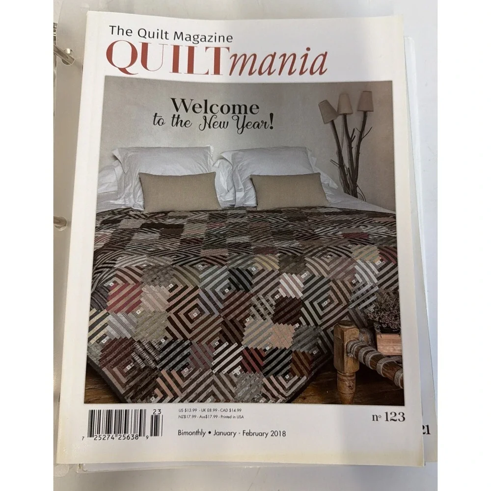 The Quilt Magazine Quilt Mania January February 2018 No 123 W/ Pattern Insert